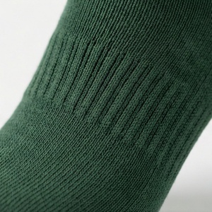 Green Crew <b>Socks</b> With Geometric Pattern Knitted Cotton Breathable Casual <b>Winter</b> <b>Socks</b> For Adults - Product Image 5