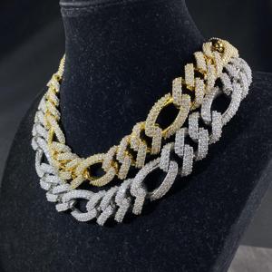 Wholesale <b>Iced</b> <b>Out</b> Cuban Link <b>Chain</b> 925 Sterling Silver With Lab Grown Diamond Men Hip Hop Jewelry - Product Image 1