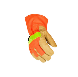 Gants haute visibilité pour le transport en entrepôt et les chantiers de construction, gants haute visibilité respirants, matière douce, ajustement flexible - Product Image 5