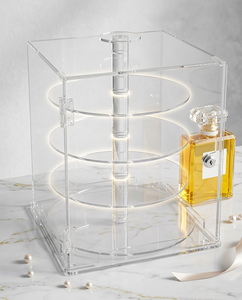 Nuevo Mueble de Almacenamiento de Cosméticos de Acrílico Personalizado, Moderno, Lavable, Fácil de Montar, Transparente, con Estante de Exhibición Alto - Product Image 1