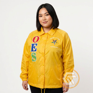 Customized Order Eastern <b>Star</b> Polyester Embroidered Line <b>Jacket</b> High Quality Greek Apparel Women OES Coaching <b>Jackets</b> Waterproof - Product Image 4