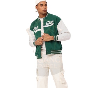 Por encargo al por mayor buen proveedor OEM última mejor calidad ropa de invierno bordado Streetwear College Baseball Varsity chaquetas - Product Image 6