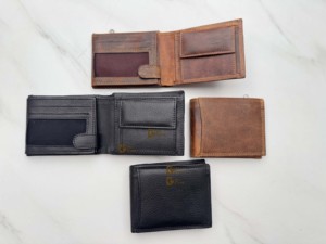 Latest Arrival Genuine Leather <b>Wallet</b> Slim <b>Wallet</b> Unisex Fold Closure Black Colour Credit <b>Card</b> Cash Holder Gift for Him Daily - Product Image 5