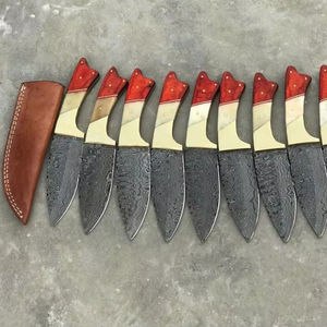 Cuchillos de Acero de Damasco de Hoja Fija de Alta Calidad para Senderismo, Caza y Supervivencia, Cuchillo Táctico de Supervivencia para Exteriores EDC - Product Image 2