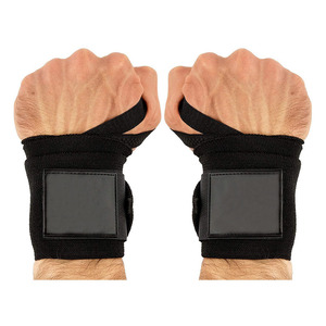 สายรัดข้อมือยืดหยุ่นสำหรับยกน้ำหนักออกกำลังกาย ปรับได้ พิมพ์โลโก้ได้ตามสั่ง ขายส่ง สำหรับการฝึกกีฬา - Product Image 2