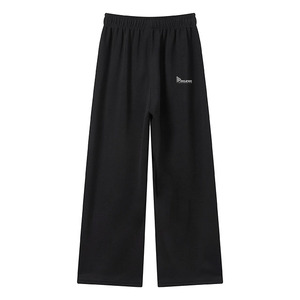 Pantalon de survêtement unisexe en coton surdimensionné – Joggers amples à jambe large avec cordon de serrage, vierges pour impression personnalisée - Product Image 3