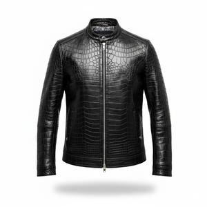 Best Quality Men's Genuine Leather <b>Jacket</b> for Fall and Winter High Street Style Plain Dyed - Product Image 2