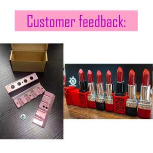 QFWローズゴールド2/4/6/12空洞12穴アルミリップバームリップスティックアルミリップスティックモールド12.1mm DIYリップスティックモールド - Product Image 6