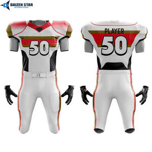 Uniforme de Fútbol Americano de Spandex/Poliéster con Protección UV UPF 50+, Transpirable, que Absorbe la Humedad, Nombres y Números de Equipo Personalizados - Product Image 5