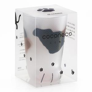 Vaso de vidrio Coconeco, diseño de gatito, premium, muy vendido en Japón, taza de leche para el desayuno, vaso de vidrio con figura de gato popular para bebidas de uso diario - Product Image 6