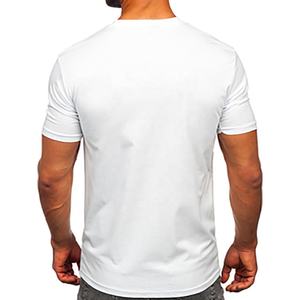 Camiseta Formal de Manga Corta para Hombre, de Poliéster/Algodón, Transpirable, Anti-Pilling, con Estampado Personalizado, Precio de Fábrica al por Mayor, Alta Calidad - Product Image 2
