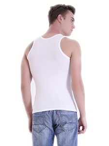 Comfortable Cotton Blend Tank <b>Top</b> Suitable for Casual Active Use Everyday Wear Summer Days <b>Layering</b> and Breathable Relaxation - Product Image 2