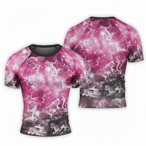 เสื้อรัดรูปซับเหงื่อแบบใหม่ล่าสุด พิมพ์ลายได้ตามต้องการ แขนสั้น สำหรับกีฬา MMA เล่นเซิร์ฟ - Product Image 6