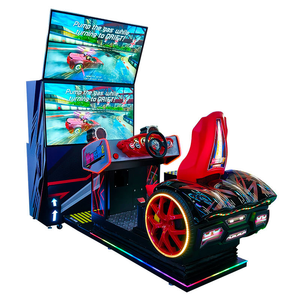 เกมแข่งรถหยอดเหรียญ Hurricane Racing Dx จอคู่ 55 นิ้ว 1PL จอแสดงผลคู่แบบมืออาชีพ สำหรับเล่นดริฟท์ในห้างสรรพสินค้า - Product Image 2