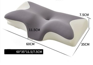 Oreiller en mousse à mémoire de forme en forme de papillon, à récupération lente, soutien cervical non-affaissable, oreiller en forme de corne - Product Image 2