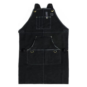 ผ้ากันเปื้อนหนังสีน้ำตาลสำหรับบาร์เทนเดอร์ พนักงานเสิร์ฟ เชฟ ทำสวน ทำครัว ทำผม ทำบาร์บีคิว สำหรับผู้ชาย จากโรงงานผู้ผลิต - Product Image 1