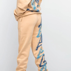 Ensemble de sport deux pièces pour homme, streetwear oversize, 100% coton imprimé, haute qualité, séchage rapide, respirant, idéal pour l'hiver - Product Image 6