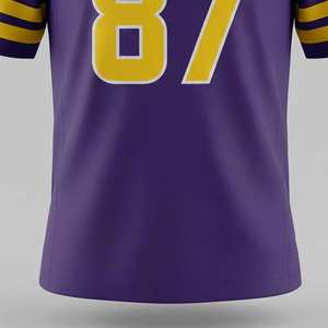 Camiseta de Fútbol Americano 100% Poliéster, Sublimación, Transpirable, Ligera, Diseño Personalizado, Totalmente Personalizable - Product Image 6