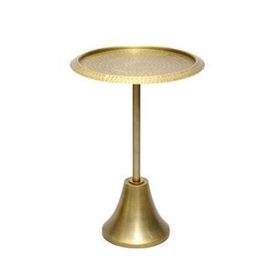 Luxury Metal Drink <b>Table</b> For Accent Furniture Collection With Handcrafted Look And Elegant <b>Side</b> <b>Table</b> Style - Product Image 2