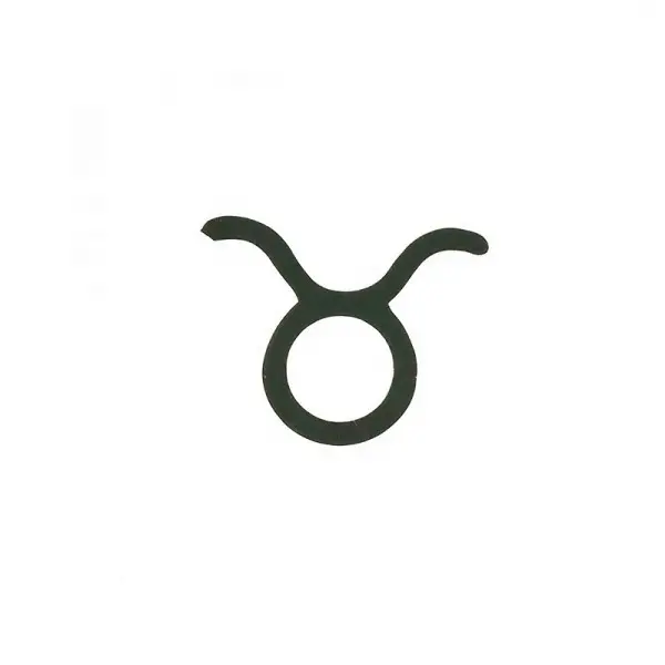 Taurus Bull Sign Benutzer definierte Muster größe Symbol Tattoo Bestseller Ungiftige Haut Sicher Schwarz Yoga Astrologie Verschiedene Arten Aufkleber