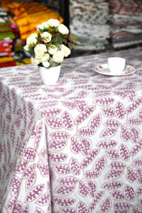 Manteles de Algodón 100% Estampados a Mano Sanagneri para Decoración del Hogar de Lujo - Diseño Moderno Ecológico y Reutilizable para el Hogar y Eventos - Product Image 5
