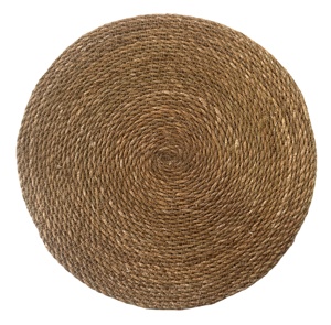 Natural Classic Style Round <b>Seagrass</b> <b>Placemat</b> with Heat Resistant Non-Slip Features 350mm Diameter-for Home Use - Product Image 1