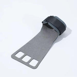 Poignées de gymnastique en gros avec revêtement en cuir et paume antidérapante, sangles de poignet réglables pour tractions, anneaux, salle de sport, CrossFit - Product Image 4