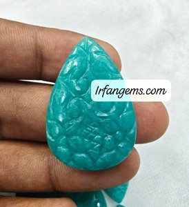 Cristal Tallado de Amazonita, Piedras 100% Naturales, Precio de Mayoreo, Cabujón de Amazonita, Gema Suelta Semipreciosa, Piedra Pulida - Product Image 2