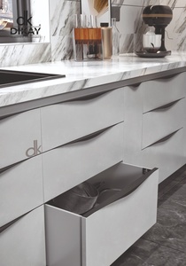 Poignée de meuble minimaliste en aluminium, accessoire de mobilier élégant, bouton de meuble durable, quincaillerie moderne en alliage de zinc pour armoire et tiroir - Product Image 4