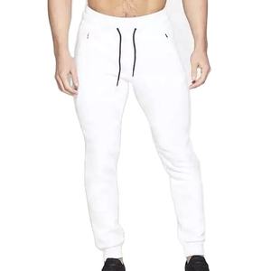 Pantalon de survêtement homme coupe slim taille mi-haute en tissu éponge, couleur personnalisable, en toile, léger, style sport, pour le fitness - Product Image 6