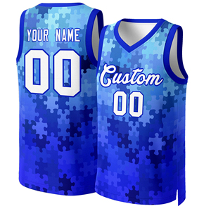 Camisetas de Baloncesto Impresas Digitalmente Profesionales, Personalizadas, Transpirables, de Secado Rápido, de Poliéster, Unisex, para Adultos, Tallas Grandes, con Protección UV - Product Image 3