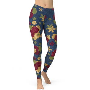 Hot Sale New Breathable Solid Mid Waist Spandex/Polyester Yoga Leggings for Women Seamless Casual Heat-Transfer Printed Gym Wear - Product Image 1