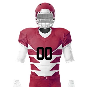 Ensemble de maillots de football américain personnalisés, uniforme sublimé, vêtements de sport d'équipe, tissu respirant, résistant, pour entraînement, club, match - Product Image 4