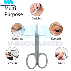 Ciseaux à cuticules russes en acier inoxydable, droits et pointus, de haute qualité, design élégant, longue durée de vie, pointe durable - Product Image 5