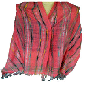 Elegante Bufanda de Rayas con Lurex para Mujer, Ligera, de Viscosa, con Detalles Brillantes, Accesorio de Moda con Estilo - Product Image 3