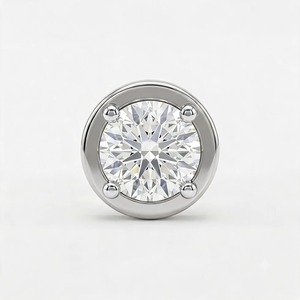 Pendientes de Oro Amarillo de 9K al por Mayor para Hombre con Diamante Redondo Brillante de 0.25CT Cultivado en Laboratorio, Estilo Bisel de 4 Puntas, Joyería Fina - Product Image 3