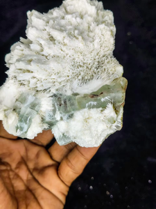 Natural Green Apophyllite with Mordenite <b>Crystal</b> <b>Cluster</b> Premium Mineral Specimen Healing Stone Collectible Display India - Product Image 3