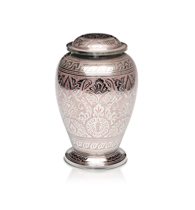 Urna Funeraria de Metal Hecha a Mano en Forma de Lágrima para Cenizas Humanas |   Urna Conmemorativa de Estilo Europeo con Grabado Floral a Mano |   Artículos Funerarios - Product Image 6