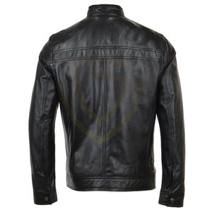 Chaqueta de Cuero para Hombre de Alta Calidad al Mejor Precio, Resistente al Viento, con Logotipo Personalizado, Chaqueta de Cuero Duradera de Secado Rápido - Product Image 5