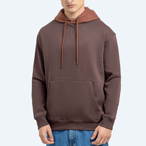 Sweat-shirts à capuche zippés pour hommes, coupe classique, en polaire, de haute qualité, vente en gros, unis, confortables, en polyester/coton, séchage rapide, respirants, pour l'hiver - Product Image 5