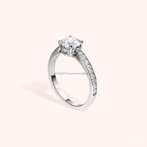 Anillo de Compromiso de Moissanita de Lujo de Excelente Calidad para Mujer con Estilo Elegante y Belleza Duradera Disponible al Mejor Precio - Product Image 5