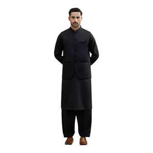<b>Men</b> Salwar <b>Kameez</b> with Waistcoat Indian and Pakistani Clothing Wedding Party Wear Custom Sizes Colours Traditional Design Custom - Product Image 1