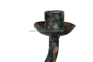 Bougeoir Vintage en Fer Forgé avec Vagues Noires Rustiques Designs Bougeoir Décoratif en Métal pour la Maison Cadeaux de Noël - Product Image 4