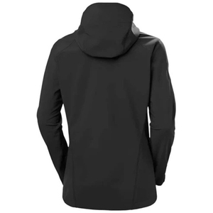 Women Black <b>Soft</b> <b>Shell</b> <b>Jacket</b> <b>Hooded</b> Zipper Closure Wind Resistant Regular Fit All Seasons Outdoor Wear Premium quality - Product Image 3