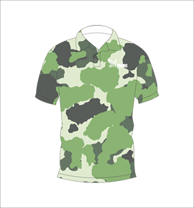 เสื้อยืดกีฬาลายพรางป่าแบบเบา แขนสั้น ชุดออกกำลังกายกลางแจ้ง - Product Image 2