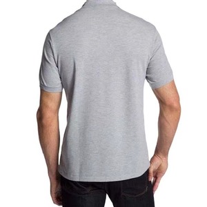 เสื้อเชิ้ตแขนสั้นผู้ชายสีกรมท่าเข้ม ผ้าถัก 100% คอตตอน ระบายอากาศได้ดี มีซิป ดีไซน์เรียบง่าย สวมใส่สบาย ทรงปกติ น้ำหนัก 220 กรัม - Product Image 6