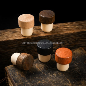 Boussole manuelle réutilisable populaire <span class=keywords><strong>bouchon</strong></span> de verre à <span class=keywords><strong>vin</strong></span> <span class=keywords><strong>Carafe</strong></span> en bois liège pour <span class=keywords><strong>bouchon</strong></span> de barre supérieure de stockage de <span class=keywords><strong>vin</strong></span> - Product Image 6