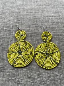 New Decorative <b>Leaf</b> Shape Seed Beaded Gold Plated Handmade Women's Boho Bead Earrings Party Wear <b>Drop</b> Earrings Beads - Product Image 2