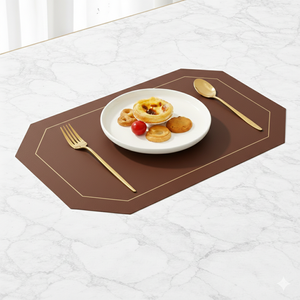 Napperons modernes de luxe en similicuir PU, lavables, pour événements festifs et maisons, tapis et sous-plats tendance de haute qualité pour tables à café et à dîner - Product Image 1