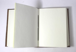 Carnet de notes vintage personnalisé pour le bureau, couverture souple en cuir, fait main, papier en coton recyclé, couverture gaufrée motif arbre - Product Image 4